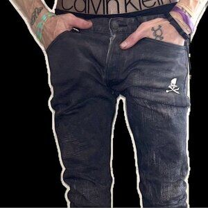 Mastermind X John Elliott shattered Japan jean rare authentic 30w cast 2 denim🆕